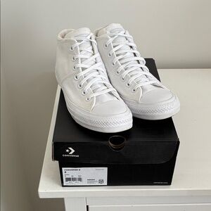 Converse White High-Top Sneakers